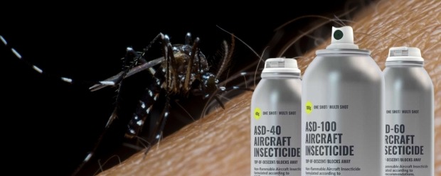 Aeronave insecticida contra insectos ASD.